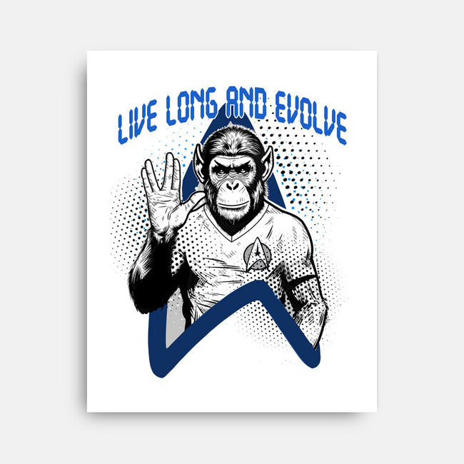 Live Long And Evolve-None-Stretched-Canvas-palmstreet