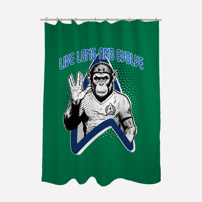 Live Long And Evolve-None-Polyester-Shower Curtain-palmstreet