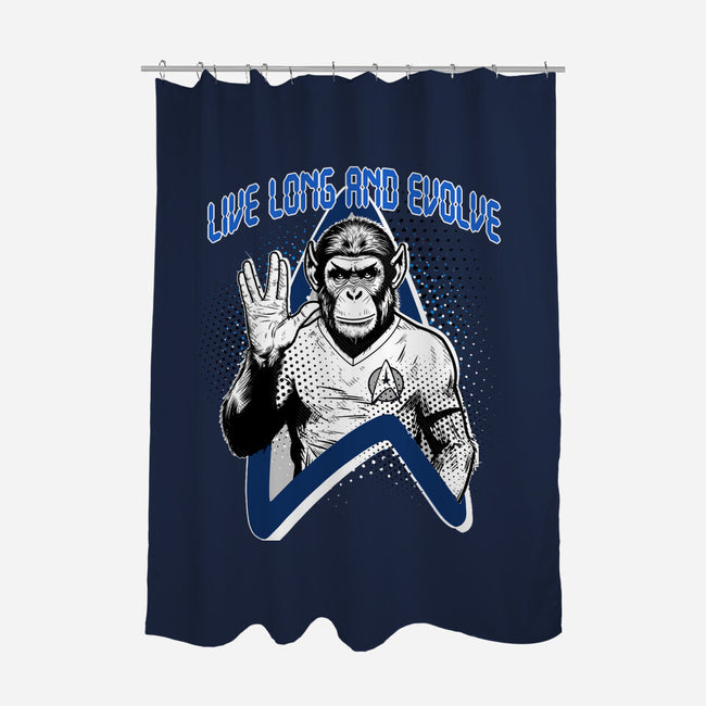 Live Long And Evolve-None-Polyester-Shower Curtain-palmstreet