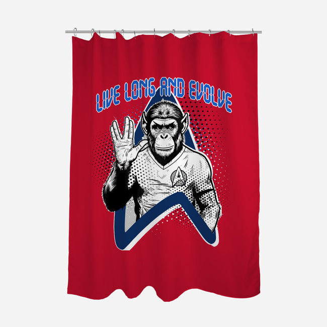 Live Long And Evolve-None-Polyester-Shower Curtain-palmstreet