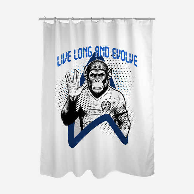 Live Long And Evolve-None-Polyester-Shower Curtain-palmstreet