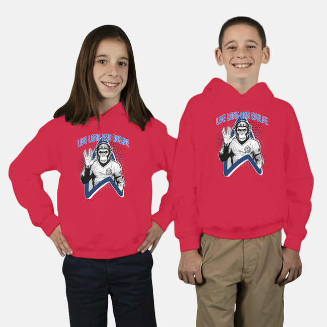 Live Long And Evolve-Youth-Pullover-Sweatshirt-palmstreet