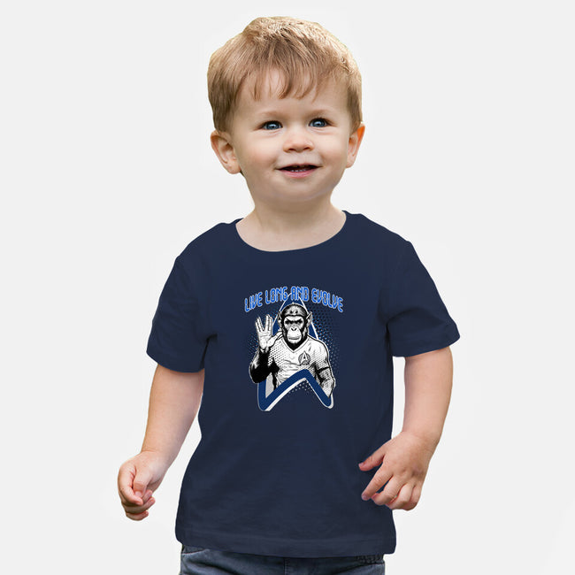 Live Long And Evolve-Baby-Basic-Tee-palmstreet