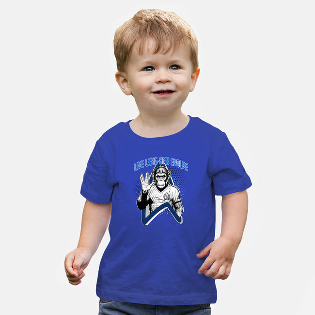 Live Long And Evolve-Baby-Basic-Tee-palmstreet