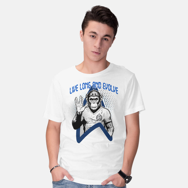 Live Long And Evolve-Mens-Basic-Tee-palmstreet