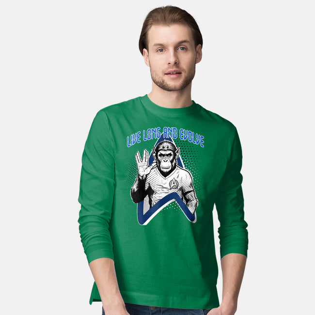 Live Long And Evolve-Mens-Long Sleeved-Tee-palmstreet