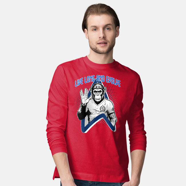 Live Long And Evolve-Mens-Long Sleeved-Tee-palmstreet
