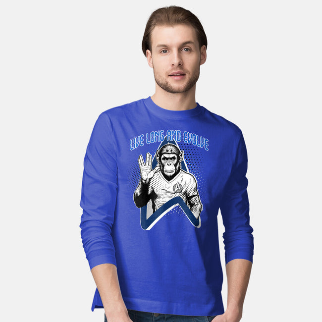 Live Long And Evolve-Mens-Long Sleeved-Tee-palmstreet