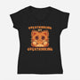 Overthinking My Overthinking-Womens-V-Neck-Tee-TechraNova