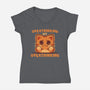 Overthinking My Overthinking-Womens-V-Neck-Tee-TechraNova