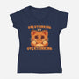 Overthinking My Overthinking-Womens-V-Neck-Tee-TechraNova