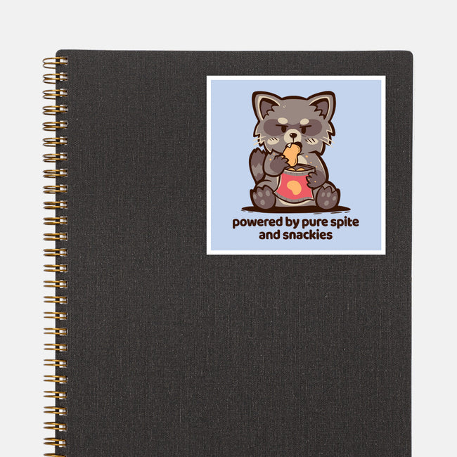Powered By Pure Spite And Snackies-None-Glossy-Sticker-TechraNova