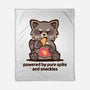 Powered By Pure Spite And Snackies-None-Fleece-Blanket-TechraNova