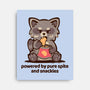 Powered By Pure Spite And Snackies-None-Stretched-Canvas-TechraNova