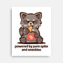 Powered By Pure Spite And Snackies-None-Stretched-Canvas-TechraNova