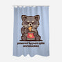 Powered By Pure Spite And Snackies-None-Polyester-Shower Curtain-TechraNova