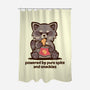 Powered By Pure Spite And Snackies-None-Polyester-Shower Curtain-TechraNova