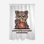 Powered By Pure Spite And Snackies-None-Polyester-Shower Curtain-TechraNova
