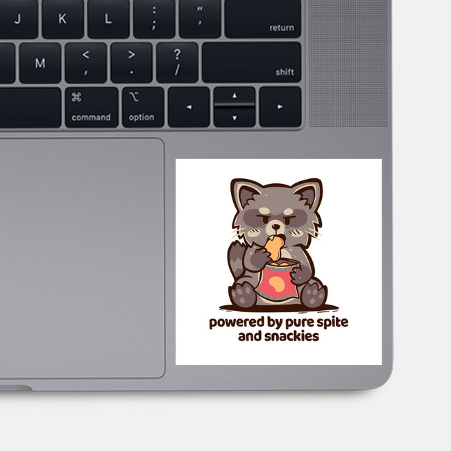 Powered By Pure Spite And Snackies-None-Glossy-Sticker-TechraNova