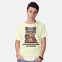 Powered By Pure Spite And Snackies-Mens-Basic-Tee-TechraNova
