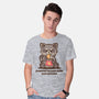 Powered By Pure Spite And Snackies-Mens-Basic-Tee-TechraNova