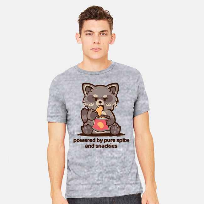Powered By Pure Spite And Snackies-Mens-Heavyweight-Tee-TechraNova