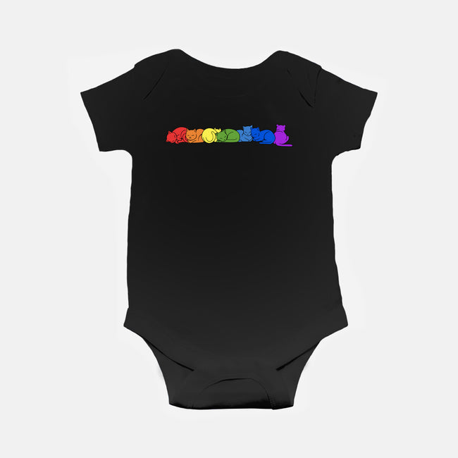 Rainbow Cats Pride-Baby-Basic-Onesie-tobefonseca