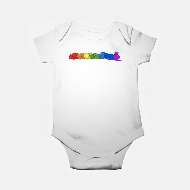 Rainbow Cats Pride-Baby-Basic-Onesie-tobefonseca