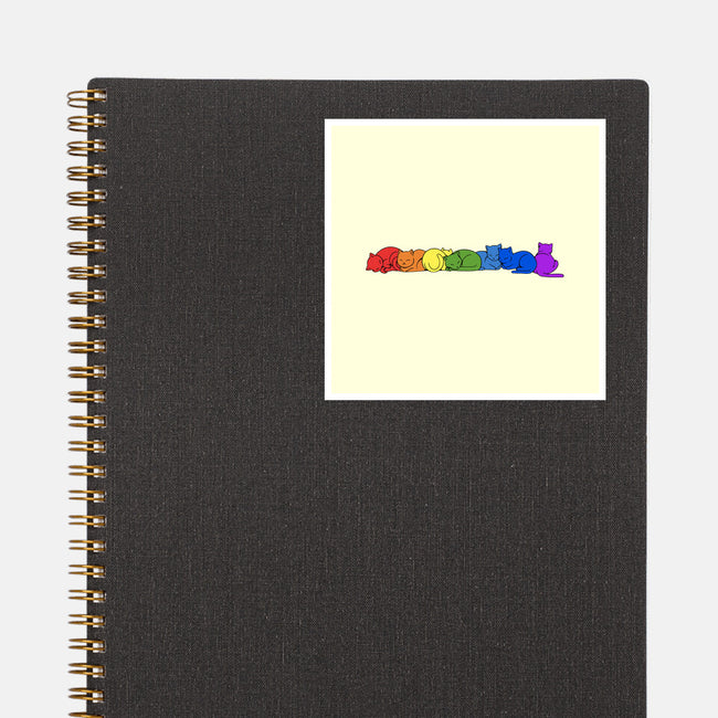 Rainbow Cats Pride-None-Glossy-Sticker-tobefonseca