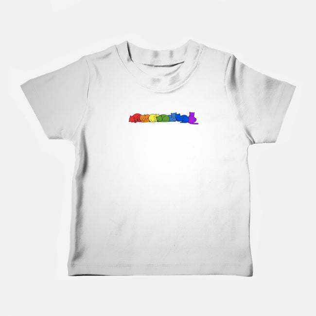 Rainbow Cats Pride-Baby-Basic-Tee-tobefonseca