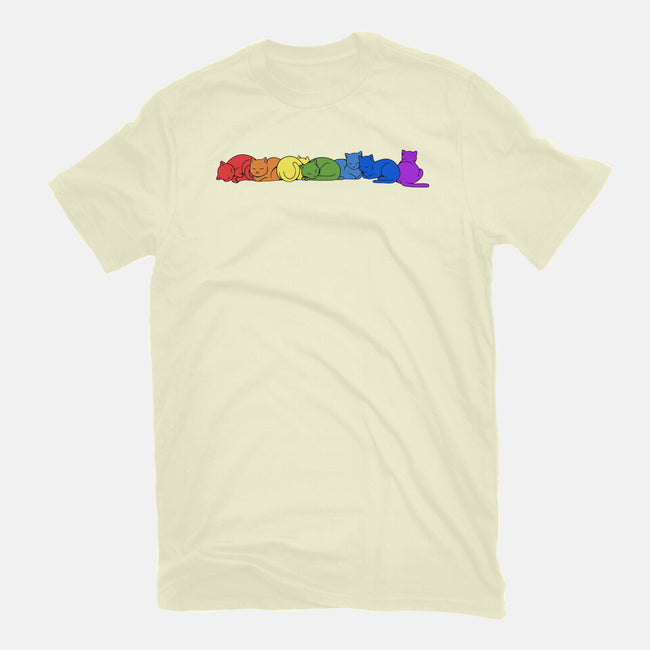 Rainbow Cats Pride-Mens-Premium-Tee-tobefonseca