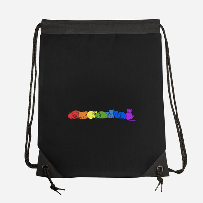 Rainbow Cats Pride-None-Drawstring-Bag-tobefonseca