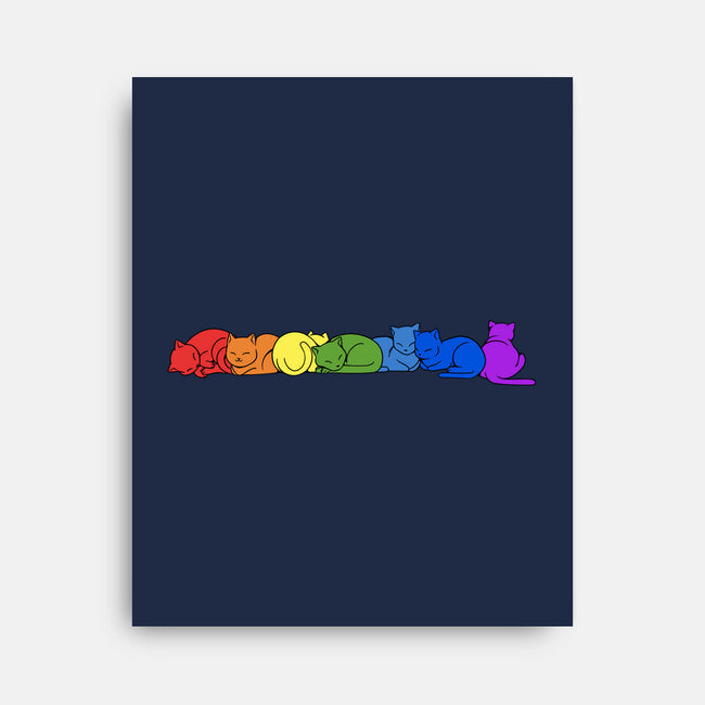 Rainbow Cats Pride-None-Stretched-Canvas-tobefonseca