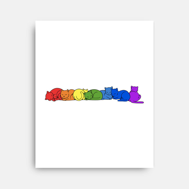 Rainbow Cats Pride-None-Stretched-Canvas-tobefonseca