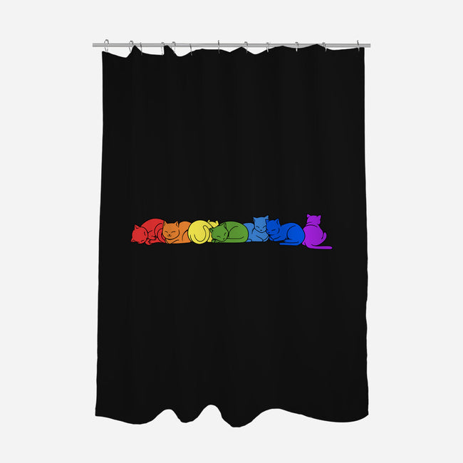 Rainbow Cats Pride-None-Polyester-Shower Curtain-tobefonseca