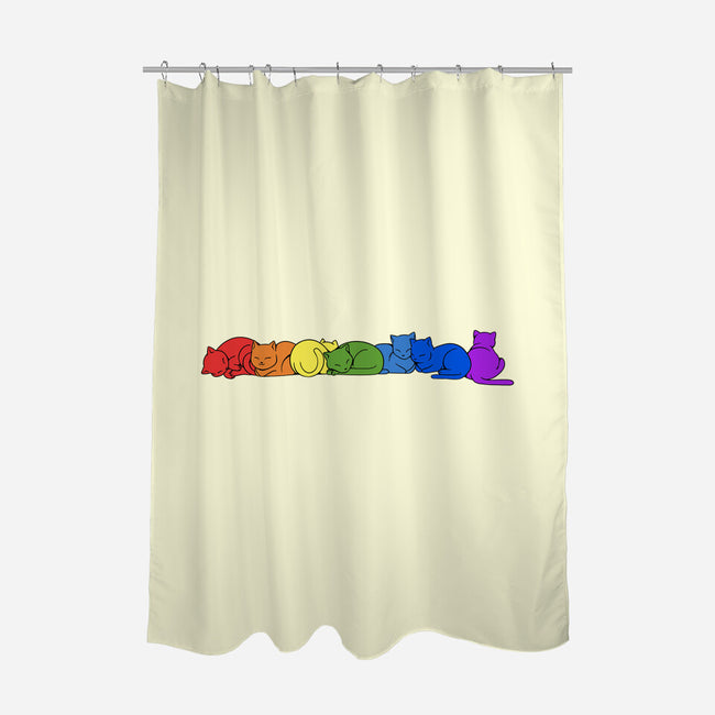 Rainbow Cats Pride-None-Polyester-Shower Curtain-tobefonseca