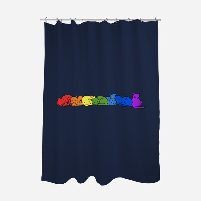 Rainbow Cats Pride-None-Polyester-Shower Curtain-tobefonseca
