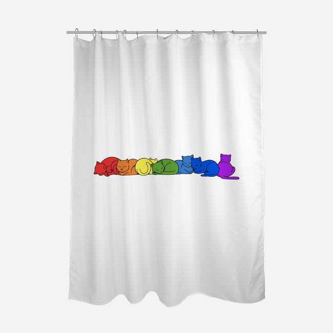 Rainbow Cats Pride-None-Polyester-Shower Curtain-tobefonseca