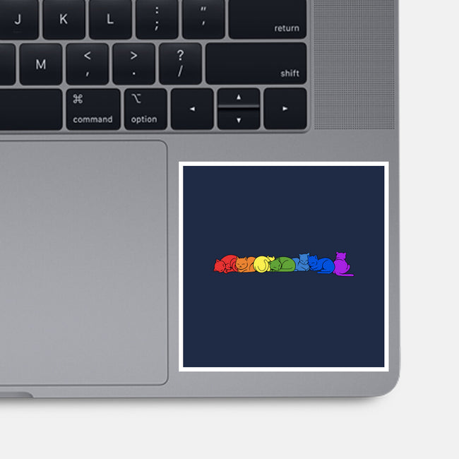 Rainbow Cats Pride-None-Glossy-Sticker-tobefonseca