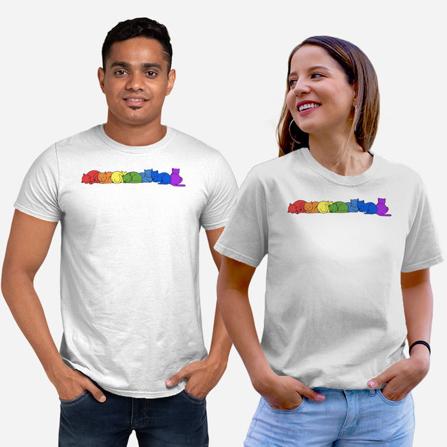 Rainbow Cats Pride-Unisex-Basic-Tee-tobefonseca