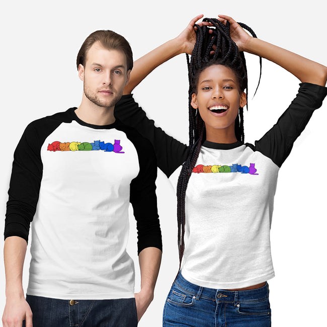 Rainbow Cats Pride-Unisex-Baseball-Tee-tobefonseca
