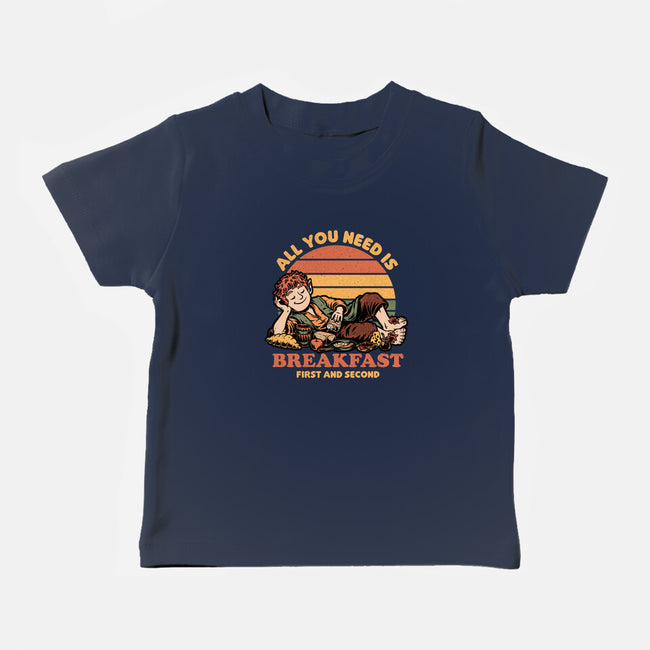 Breakfast Food Movie-Baby-Basic-Tee-Studio Mootant
