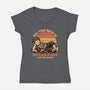 Breakfast Food Movie-Womens-V-Neck-Tee-Studio Mootant
