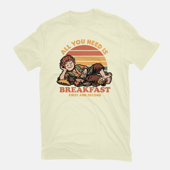 Breakfast Food Movie-Mens-Basic-Tee-Studio Mootant
