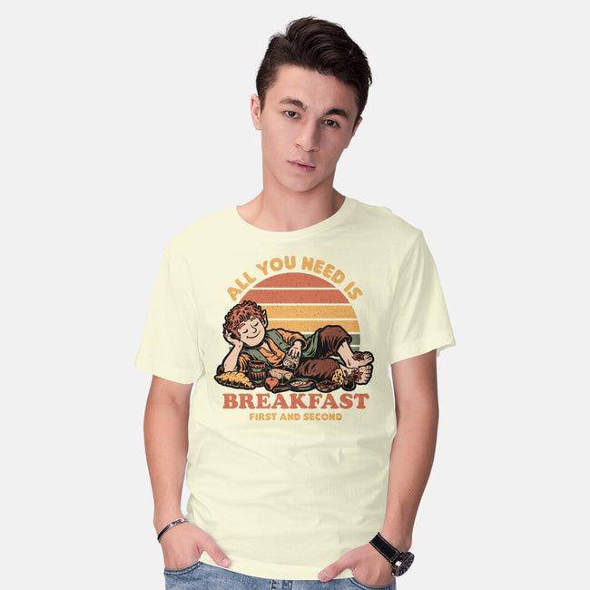 Breakfast Food Movie-Mens-Basic-Tee-Studio Mootant