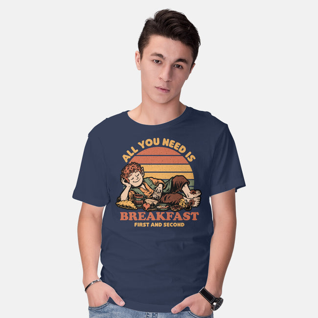 Breakfast Food Movie-Mens-Basic-Tee-Studio Mootant