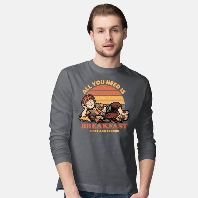 Breakfast Food Movie-Mens-Long Sleeved-Tee-Studio Mootant