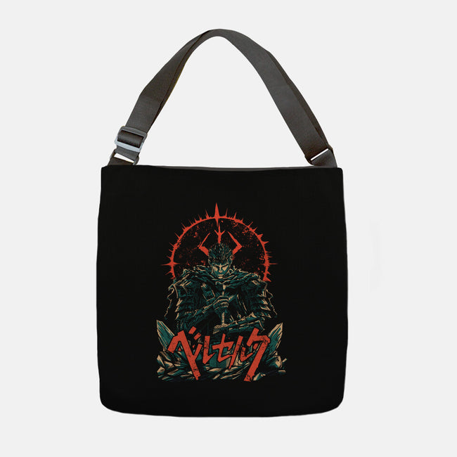 The Lone Warrior-None-Adjustable Tote-Bag-Diego Oliver