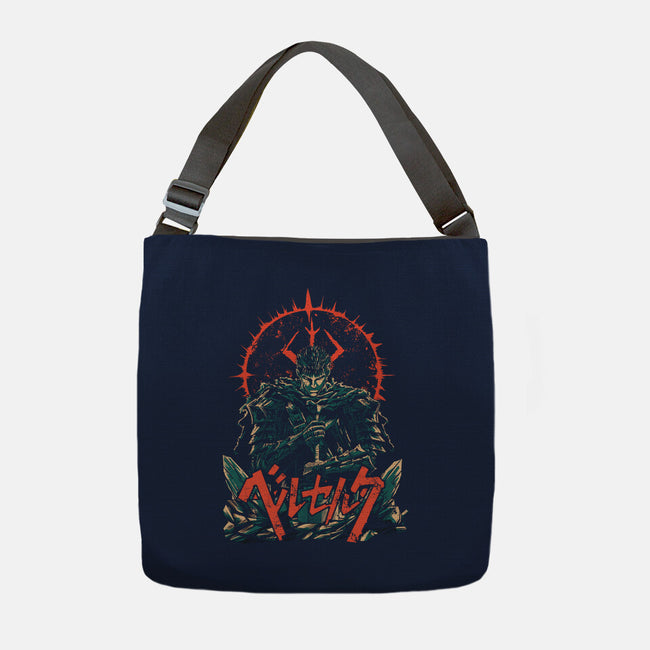 The Lone Warrior-None-Adjustable Tote-Bag-Diego Oliver