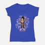 The Enemy's Quest-Womens-V-Neck-Tee-Skullpy
